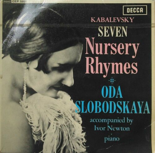 Oda Slobodskaya - Seven Nursery Rhymes (Decca, 1962) 7" vinyl EP VG/VG