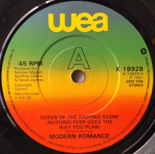 Modern Romance - Queen Of The Rapping Scene (1981) 7" vinyl single VG/-