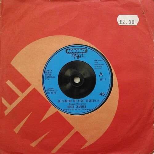 Roger Chapman - Let's Spend The Night Together (1979) 7" vinyl single VG/-