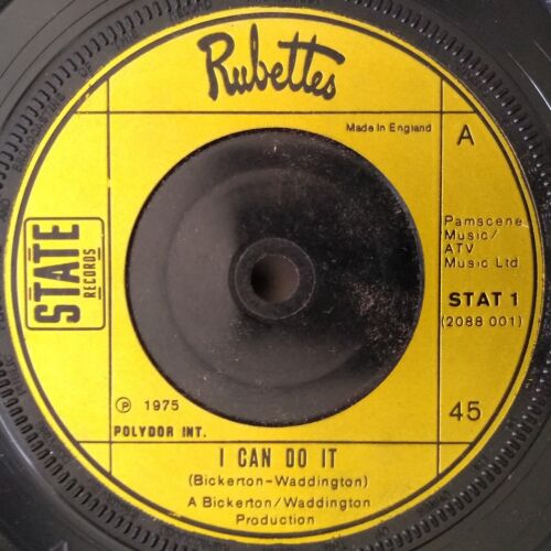 Rubettes - I Can Do It (State 1975) 7" vinyl single VG/-