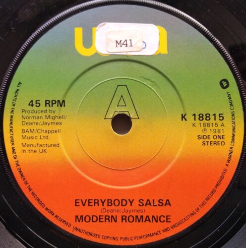 Modern Romance - Everybody Salsa (WEA 1981) 7" vinyl single VG/-