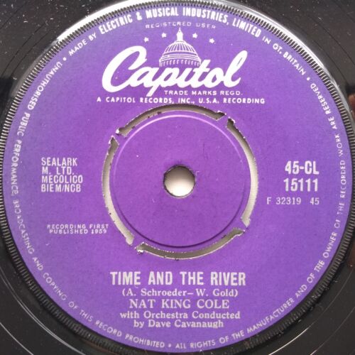 Nat King Cole - Time And The River (Capitol 1960) 7" vinyl single VG/-