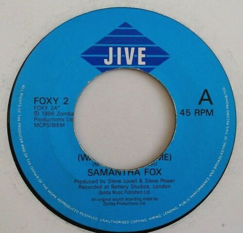 Samantha Fox – Do Ya Do Ya (Wanna Please Me) (Jive, 1986) 7" vinyl single VG/-