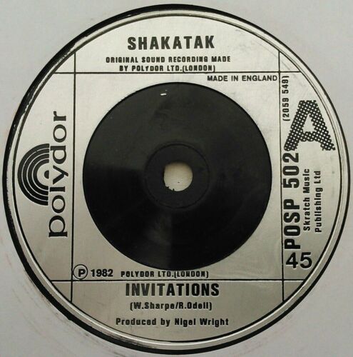 Shakatak - Invitations (Polydor, 1982) 7" vinyl single VG/-