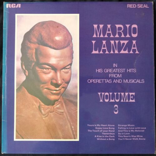 Mario Lanza – In His Greatest Hits From Operettas And Musicals Volume 3 LP VG