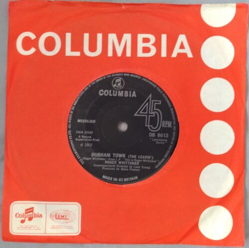 Roger Whittaker - Durham Town (The Leavin') (Columbia 1969) 7" vinyl single VG