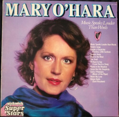 Mary O'Hara – Music Speaks Louder Than Words (Pickwick 1980) 12" vinyl LP VG/VG