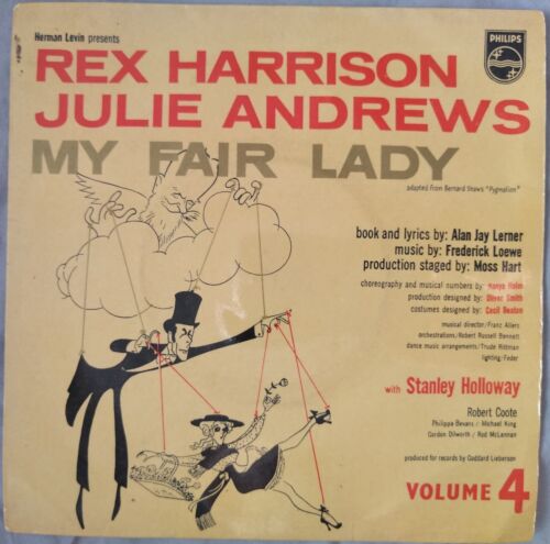 Rex Harrison, Julie Andrews - My Fair Lady Vol 4 (Philips) 7" vinyl EP VG/VG