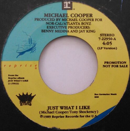 Michael Cooper - Just What I Like (Reprise, 1989) 7" vinyl single VG/- US promo