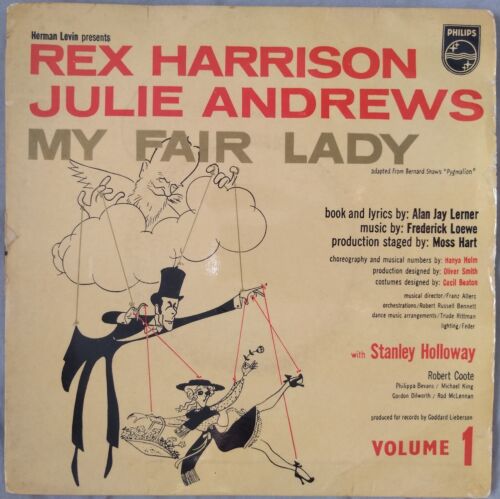 Rex Harrison, Julie Andrews - My Fair Lady Vol 1 (Philips) 7" vinyl EP VG/VG