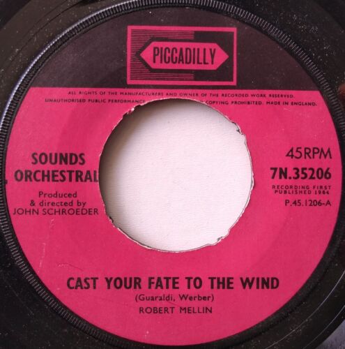 Sounds Orchestral - Cast Your Fate To The Wind  (1964) 7" vinyl single VG/- juke