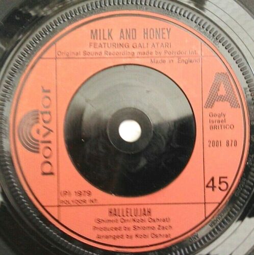 Milk And Honey - Hallelujah (Polydor, 1979) 7" vinyl single VG/-