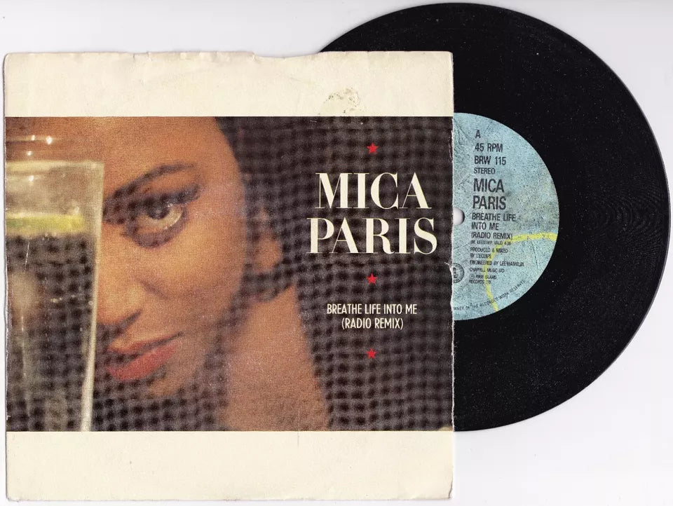 Mica Paris - Breathe Life Into Me (1988) 7" vinyl P/S single VG/G