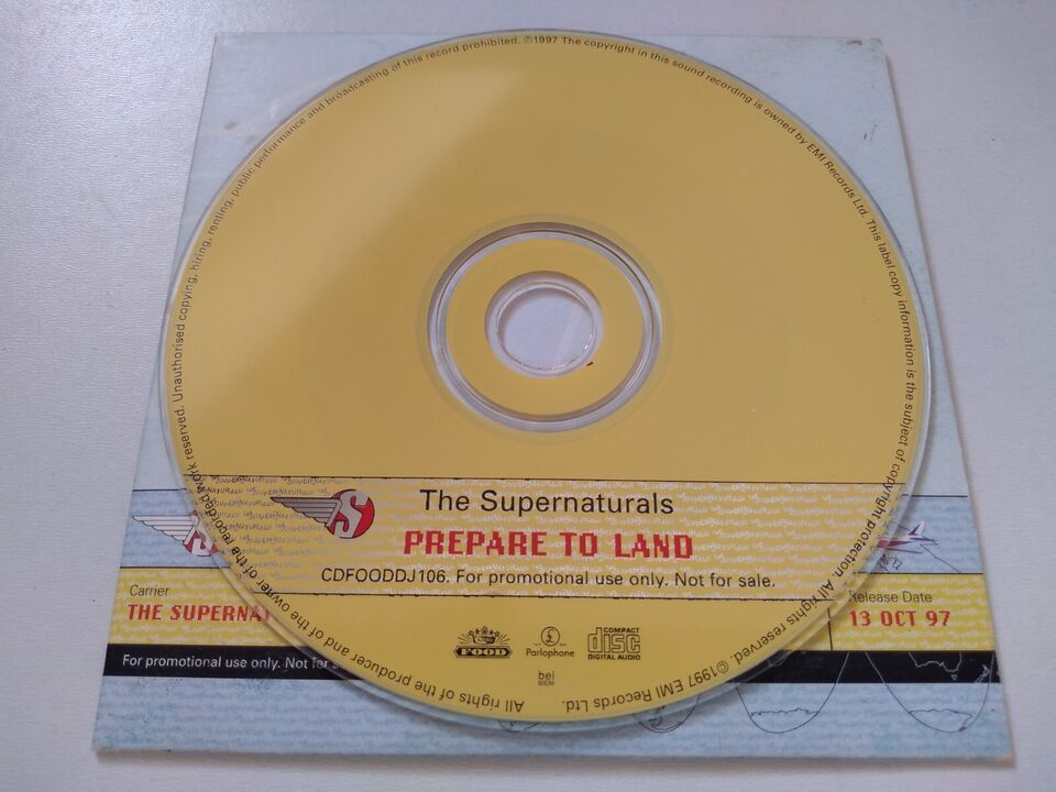 The Supernaturals - Prepare To Land (1997) CD single promo