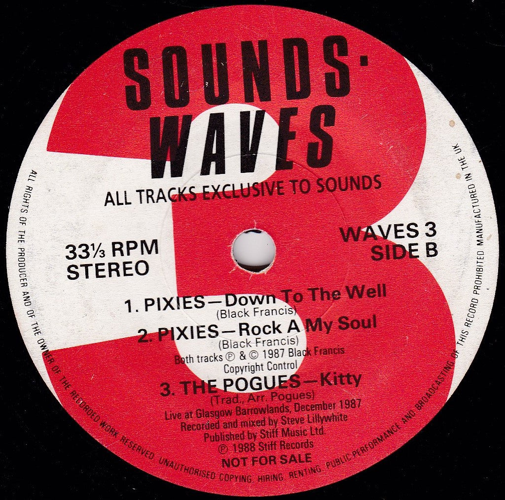 Various – Sounds - Waves 3 (1988) 7" vinyl EP G+/- 33rpm