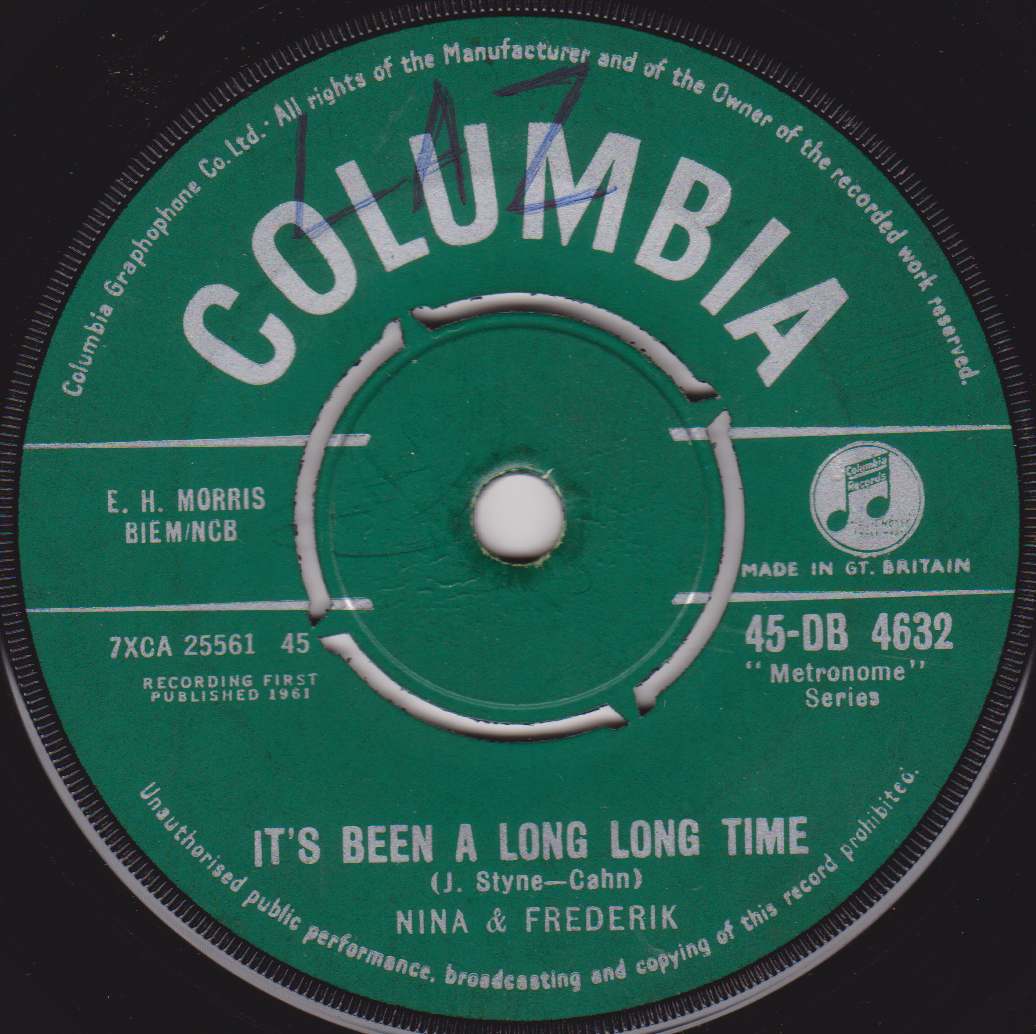 Nina & Frederik – Sucu - Sucu (Columbia 1961) 7" vinyl single VG/-