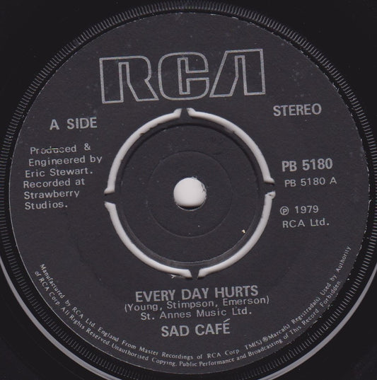 Sad Café - Every Day Hurts (RCA 1979) 7" vinyl single VG/-