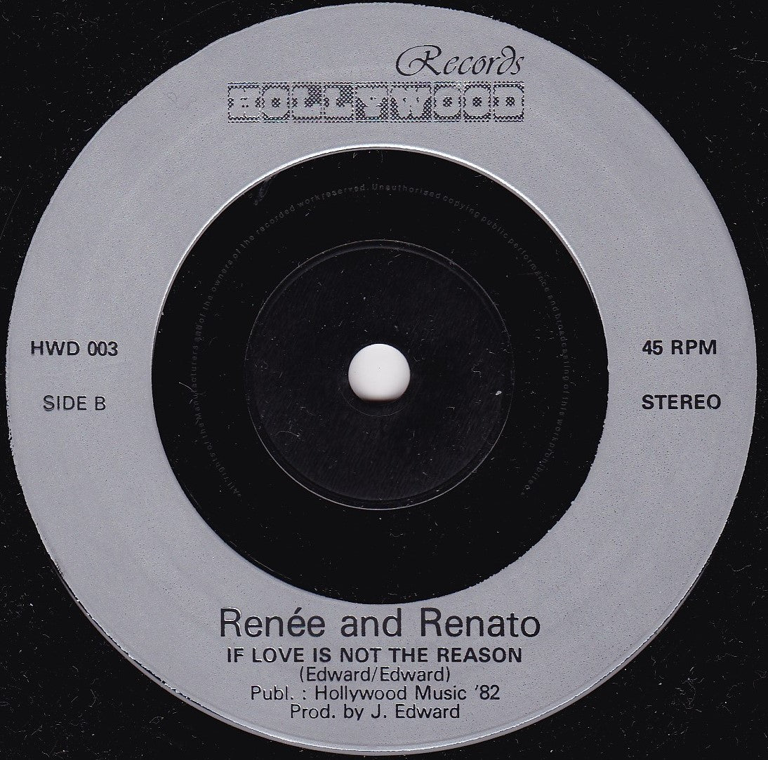 Renée & Renato ‎– Save Your Love (Hollywood 1982) 7" vinyl single VG/-