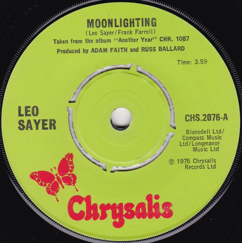 Leo Sayer – Moonlighting (Chrysalis 1975) 7" vinyl single VG/-