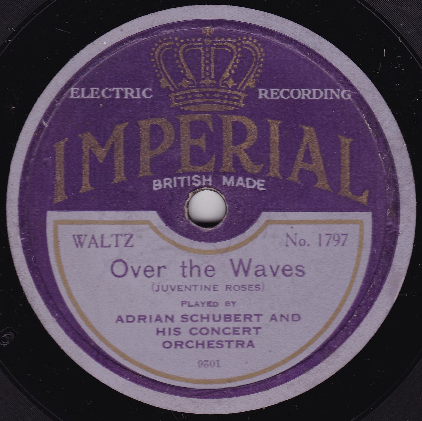 Adrian Schubert & His Concert Orchestra – Blue Danube (1927) 10" shellac VG/-