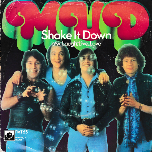 Mud - Shake It Down (Private Stock 1976) 7" vinyl P/S single G+/G+