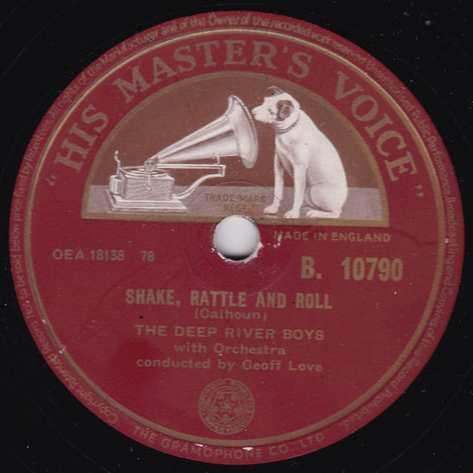 The Deep River Boys ‎– Shake, Rattle And Roll (HMV) 10" shellac VG/-