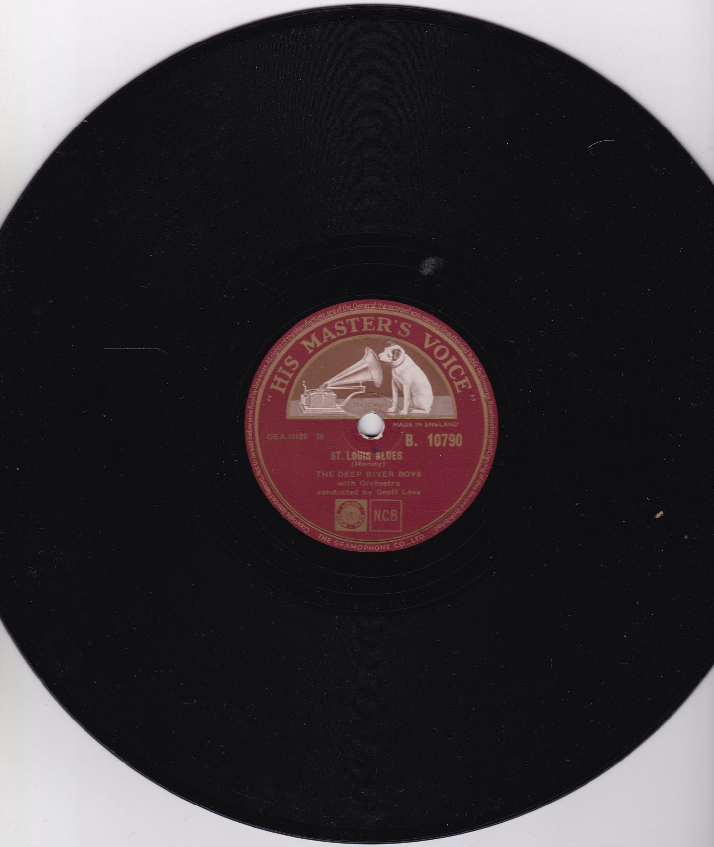 The Deep River Boys ‎– Shake, Rattle And Roll (HMV) 10" shellac VG/-