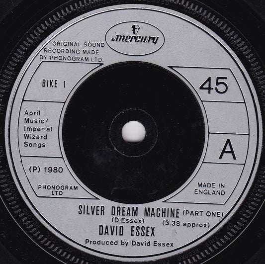 David Essex ‎– Silver Dream Machine (Mercury 1980) 7" vinyl single G+/-