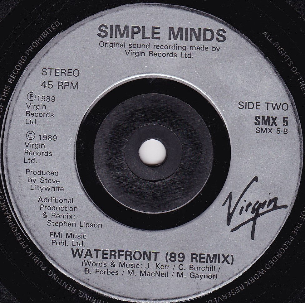 Simple Minds ‎– Kick It In (Virgin 1989) 7" vinyl single G+/-