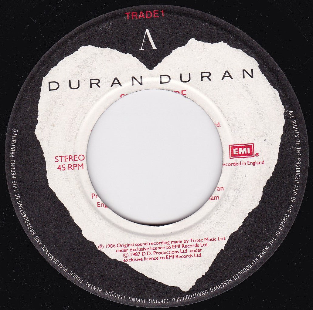 Duran Duran - Skin Trade (EMI 1987) 7" vinyl single G+/- jukebox centre