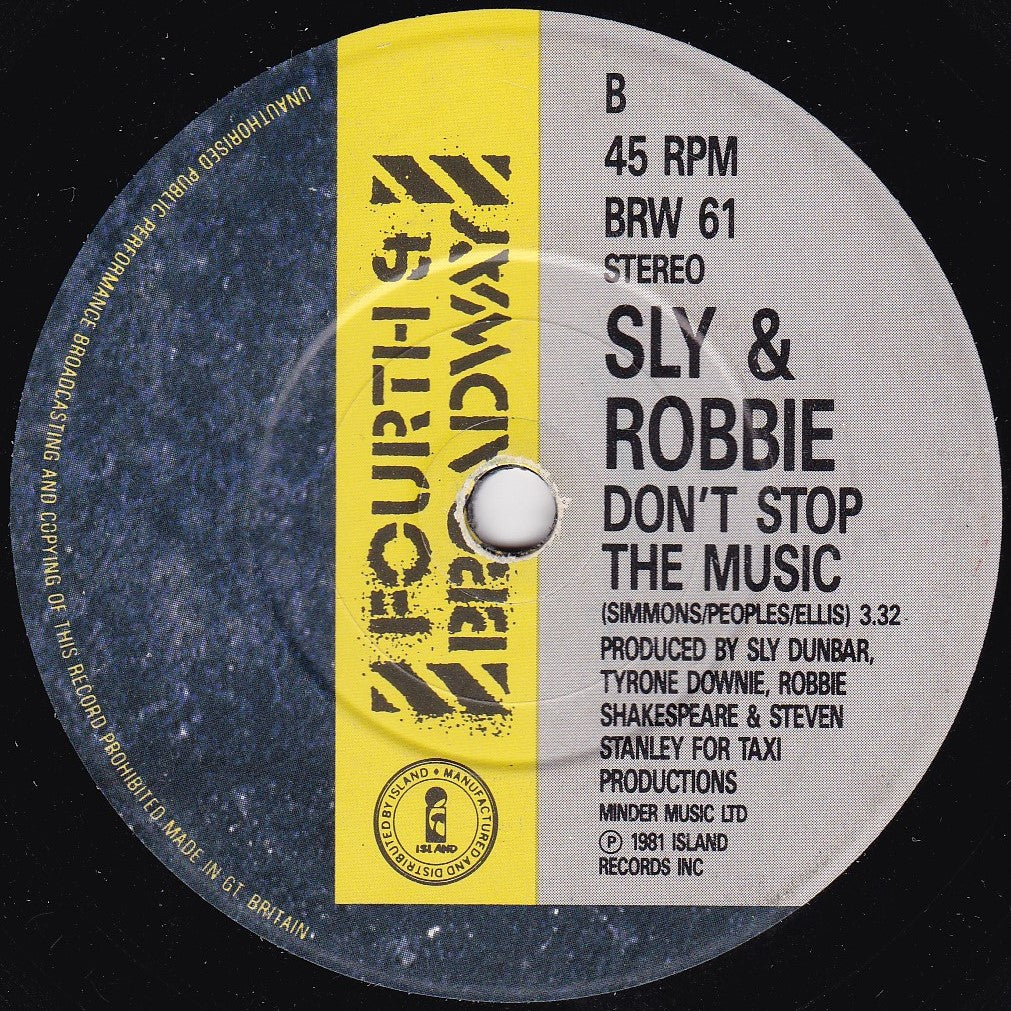 Sly & Robbie ‎– Boops (Here To Go) (1987) 7" vinyl single G+/-