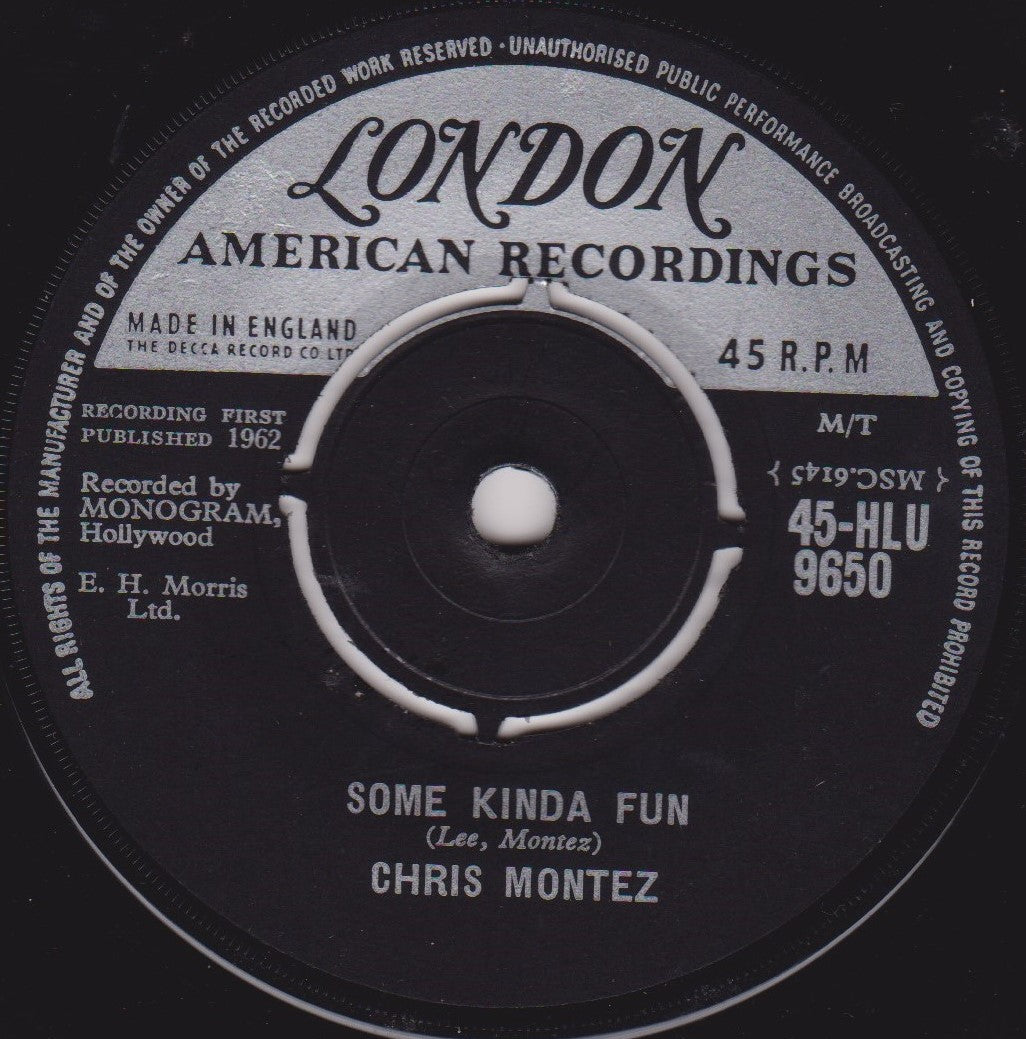 Chris Montez – Some Kinda Fun (London 1963) 7" vinyl single VG/-