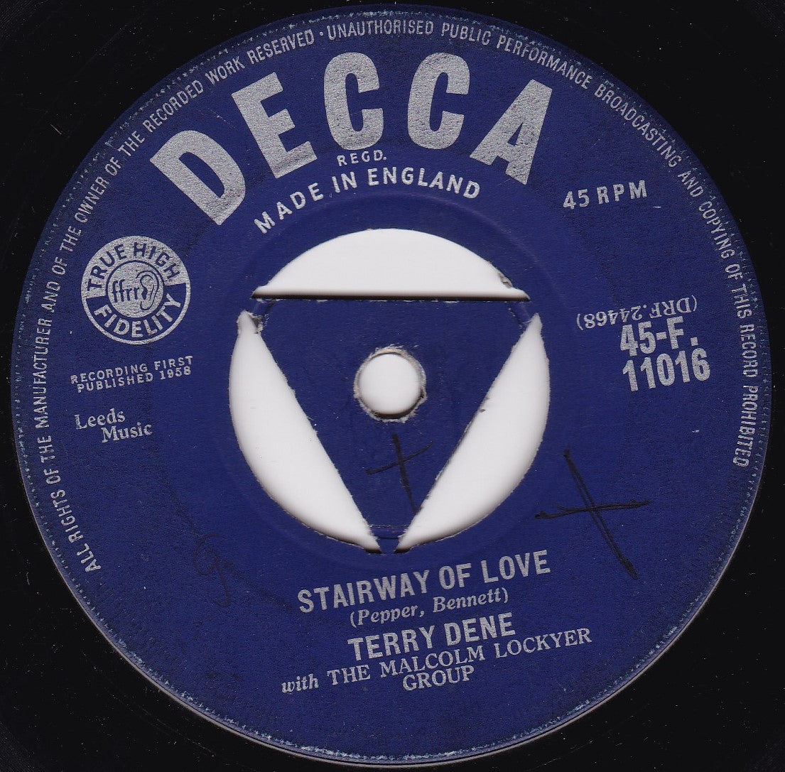 Terry Dene – Stairway Of Love (Decca 1958) 7" vinyl single G+/-