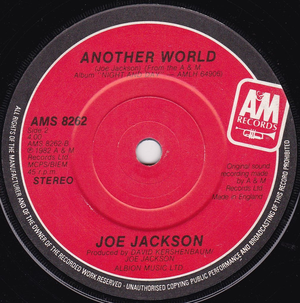 Joe Jackson ‎– Steppin' Out (A&M 1982) 7" vinyl single G+/-