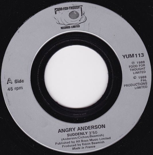 Angry Anderson – Suddenly (Food For Thought 1988) 7" vinyl single G+/- jukebox