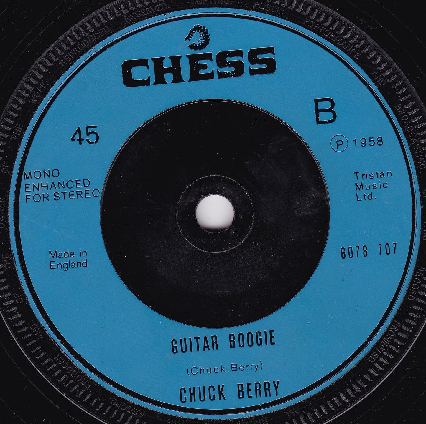 Chuck Berry - Sweet Little Sixteen / Guitar Boogie (Chess) 7" vinyl single G+/-