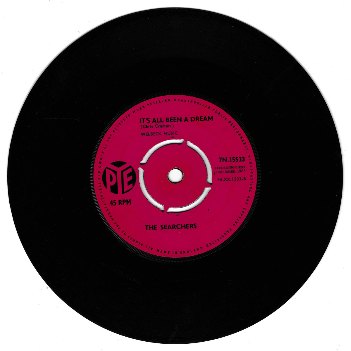 The Searchers ‎– Sweets For My Sweet (Pye 1963) 7" vinyl single VG/VG