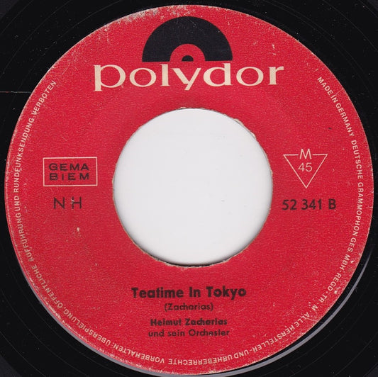 Helmut Zacharias And His Orchestra ‎– Teatime In Tokyo (1964) 7" vinyl single G+/- jukebox centre