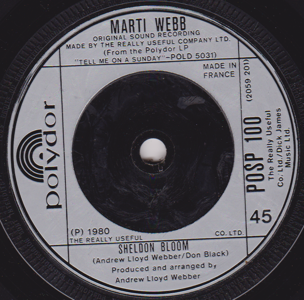 Marti Webb - Take That Look Off Your Face (Polydor 1980) 7" vinyl single VG/-