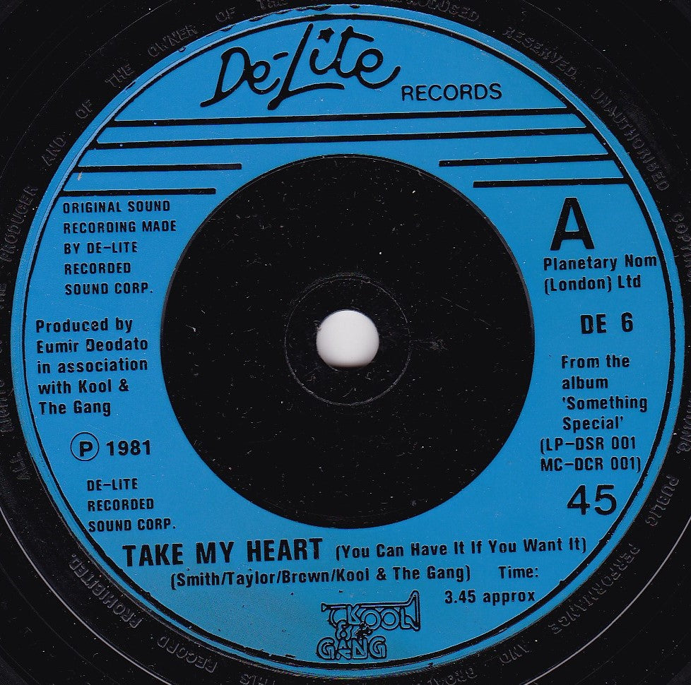 Kool & The Gang ‎– Take My Heart (You Can Have It If You Want It) 7" vinyl single G+/-