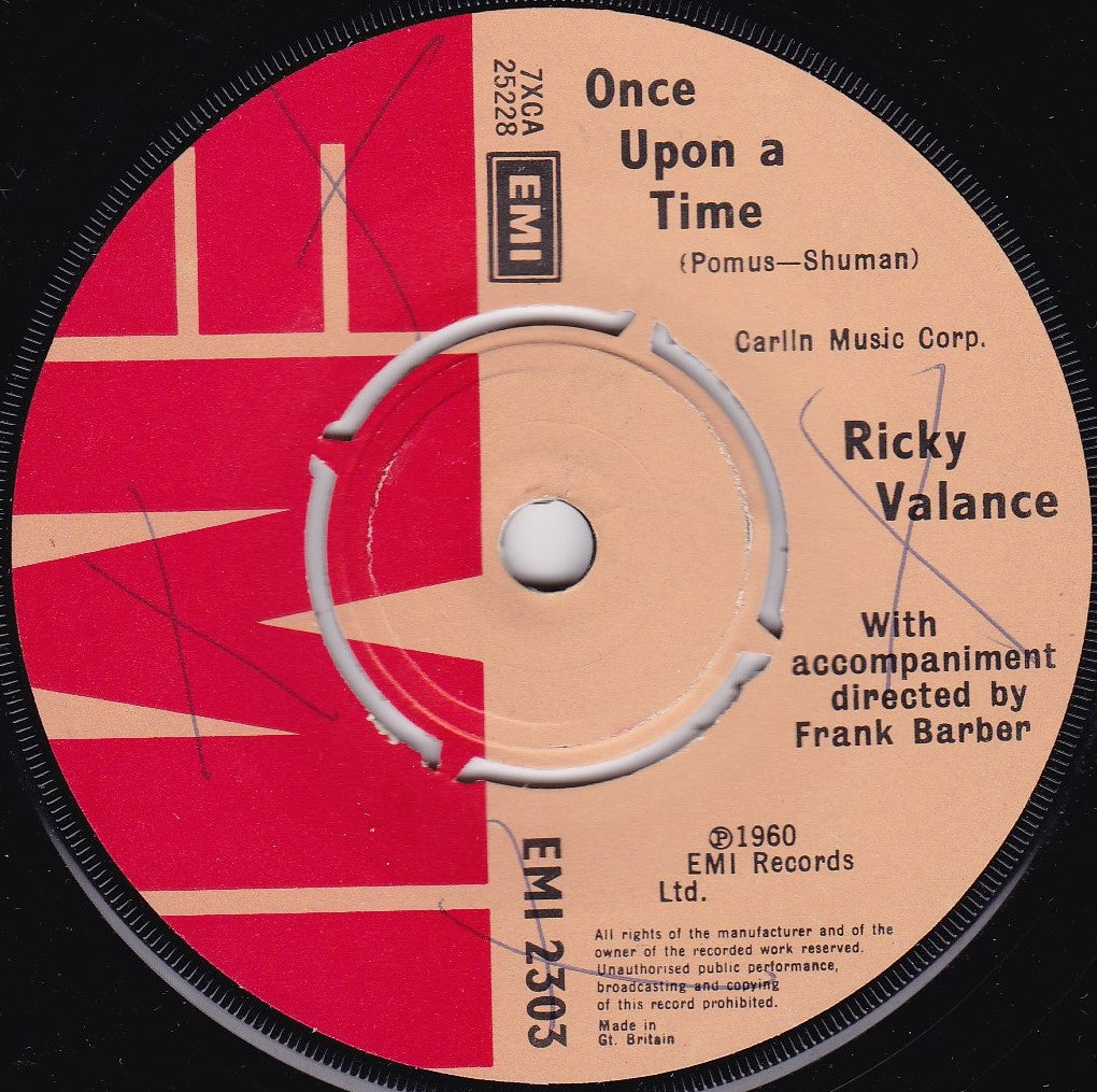 Ricky Valance – Tell Laura I Love Her (EMI 1975) 7" vinyl single G+/-