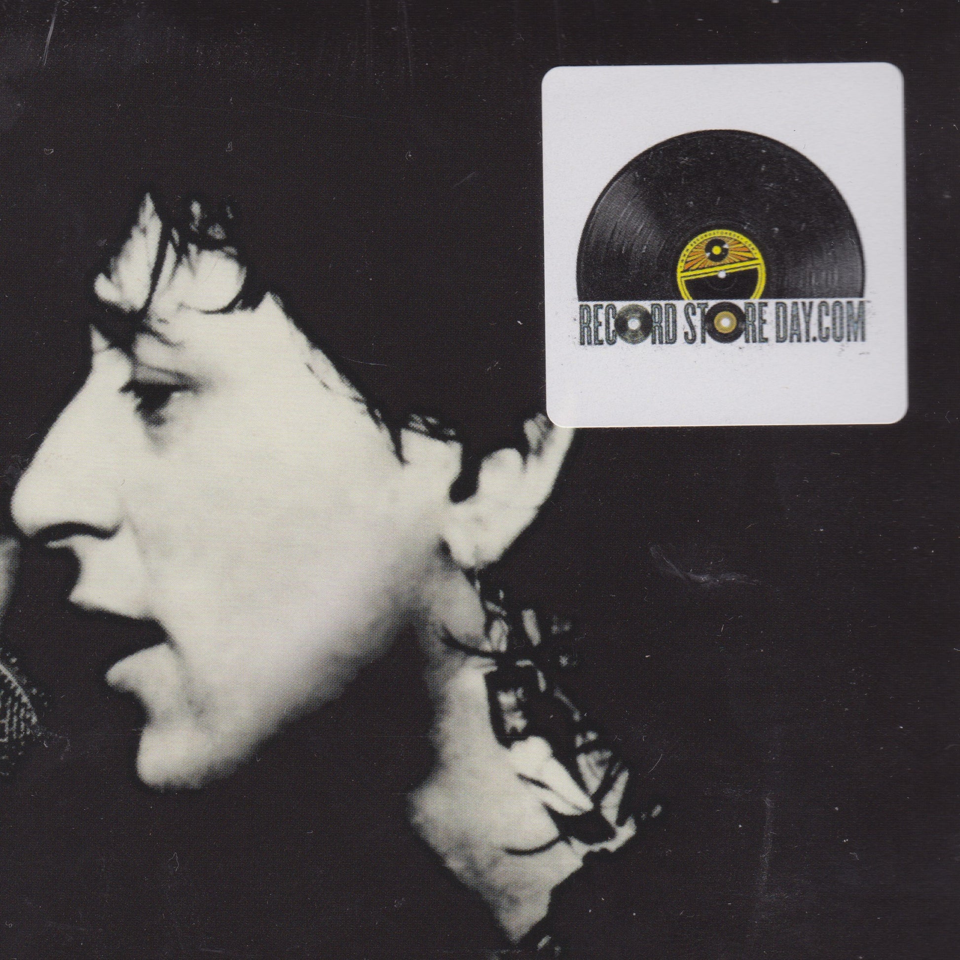 Black and white portrait with a Record Store Day logo overlay