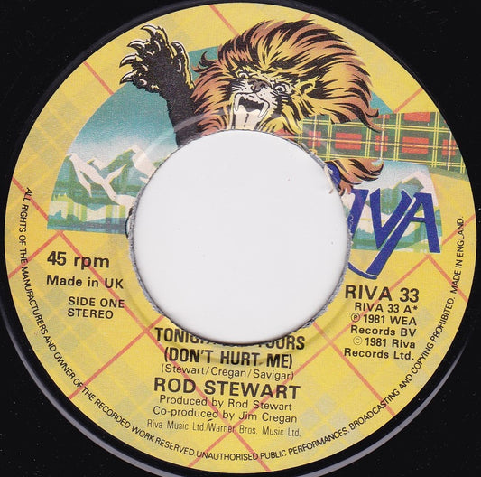 Rod Stewart – Tonight I'm Yours (Riva 1981) 7" vinyl single VG/- jukebox