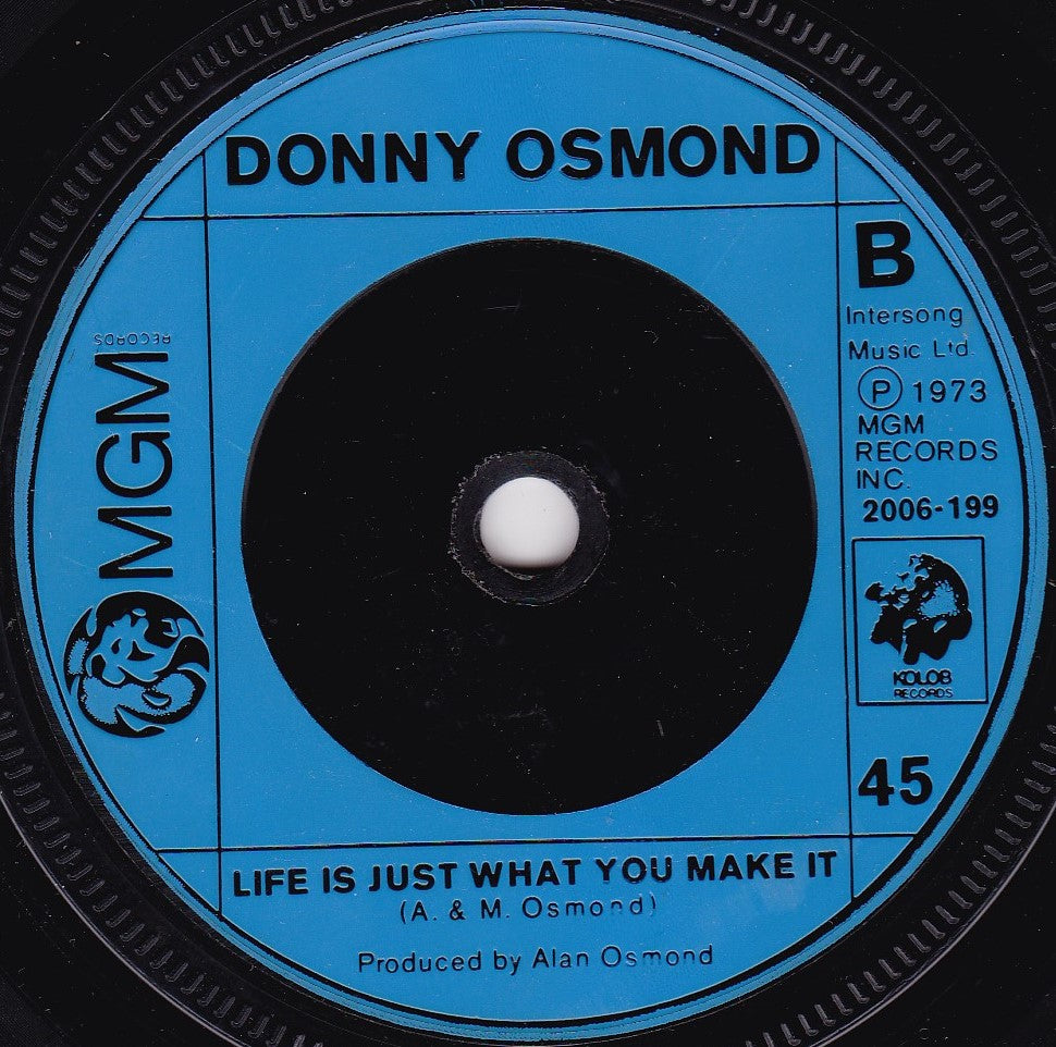 Donny Osmond - The Twelfth Of Never (MGM 1973) 7" vinyl single VG/-