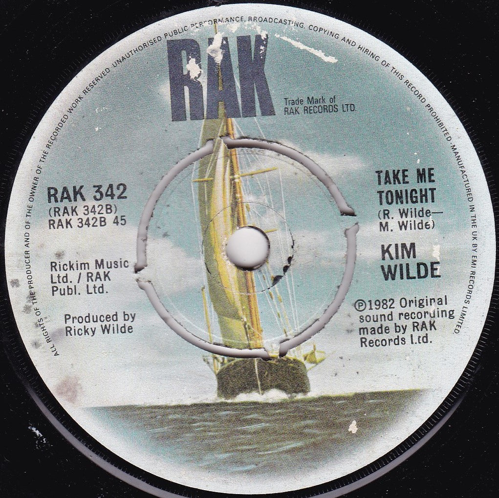 Kim Wilde – View From A Bridge (RAK 1982) 7" vinyl single G+/-