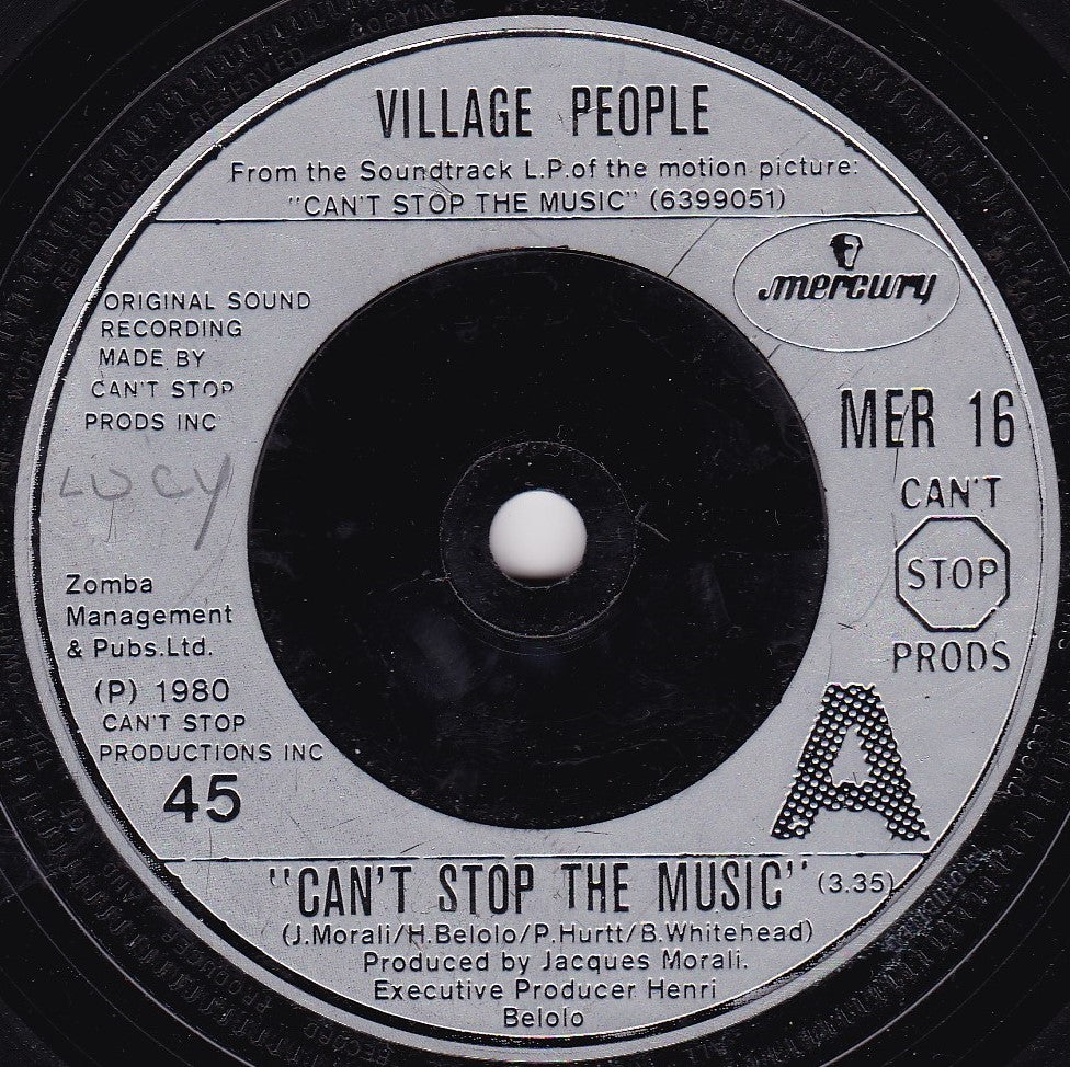 Village People – Can't Stop The Music (Mercury 1980) 7" vinyl single G+/-