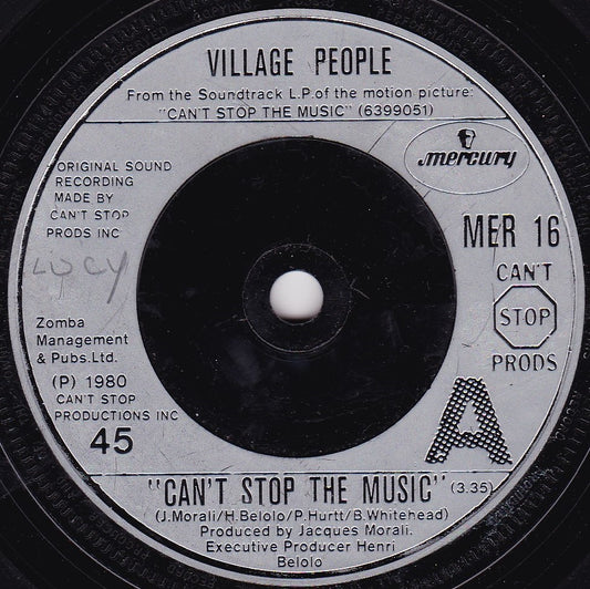 Village People – Can't Stop The Music (Mercury 1980) 7" vinyl single G+/-