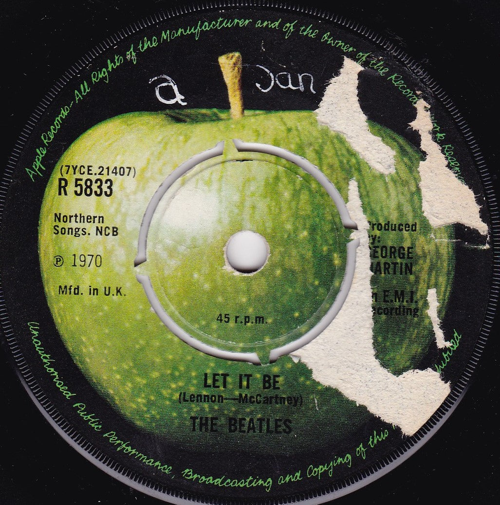 The Beatles ‎– Let It Be (Apple 1970) 7" vinyl single G/-