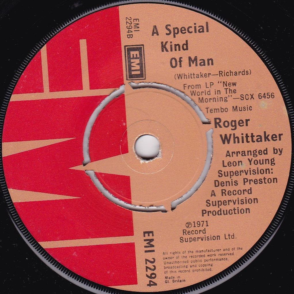 Roger Whittaker ‎– The Last Farewell (EMI 1975) 7" vinyl single VG/-