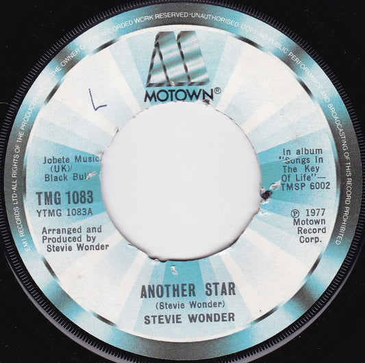 Stevie Wonder – Another Star (Motown 1977) 7" vinyl single G+/- jukebox centre